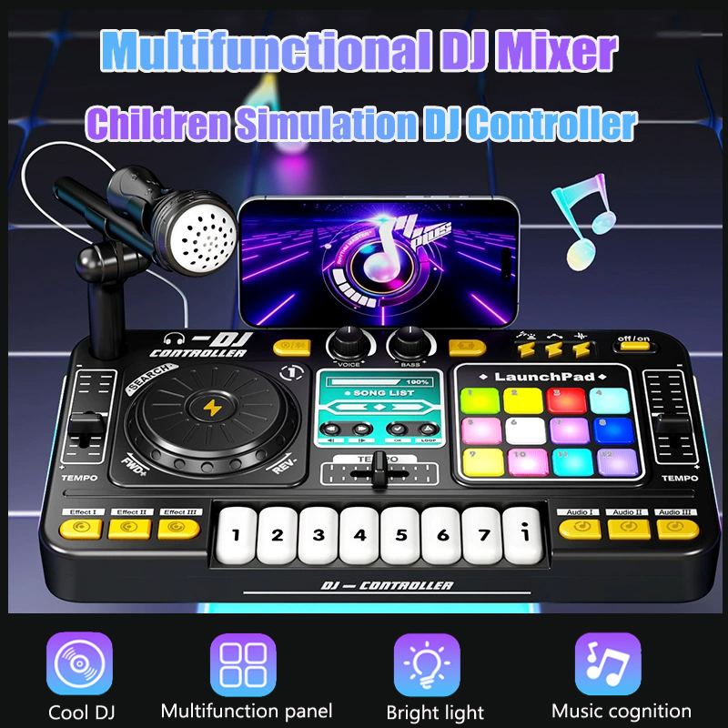Audio Music Dj - Multifunctional DJ Mixer Children Simulation DJ