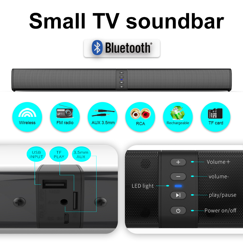 Detachable Soundbar Bluetooth  - đánh giá và giá Audio Music Spotify