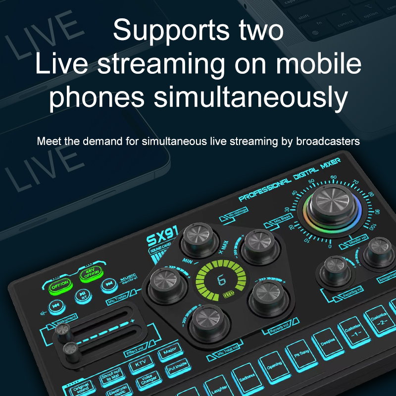 SX91 48V Audio Mixer with Voic - đánh giá và giá Audio Music Dj