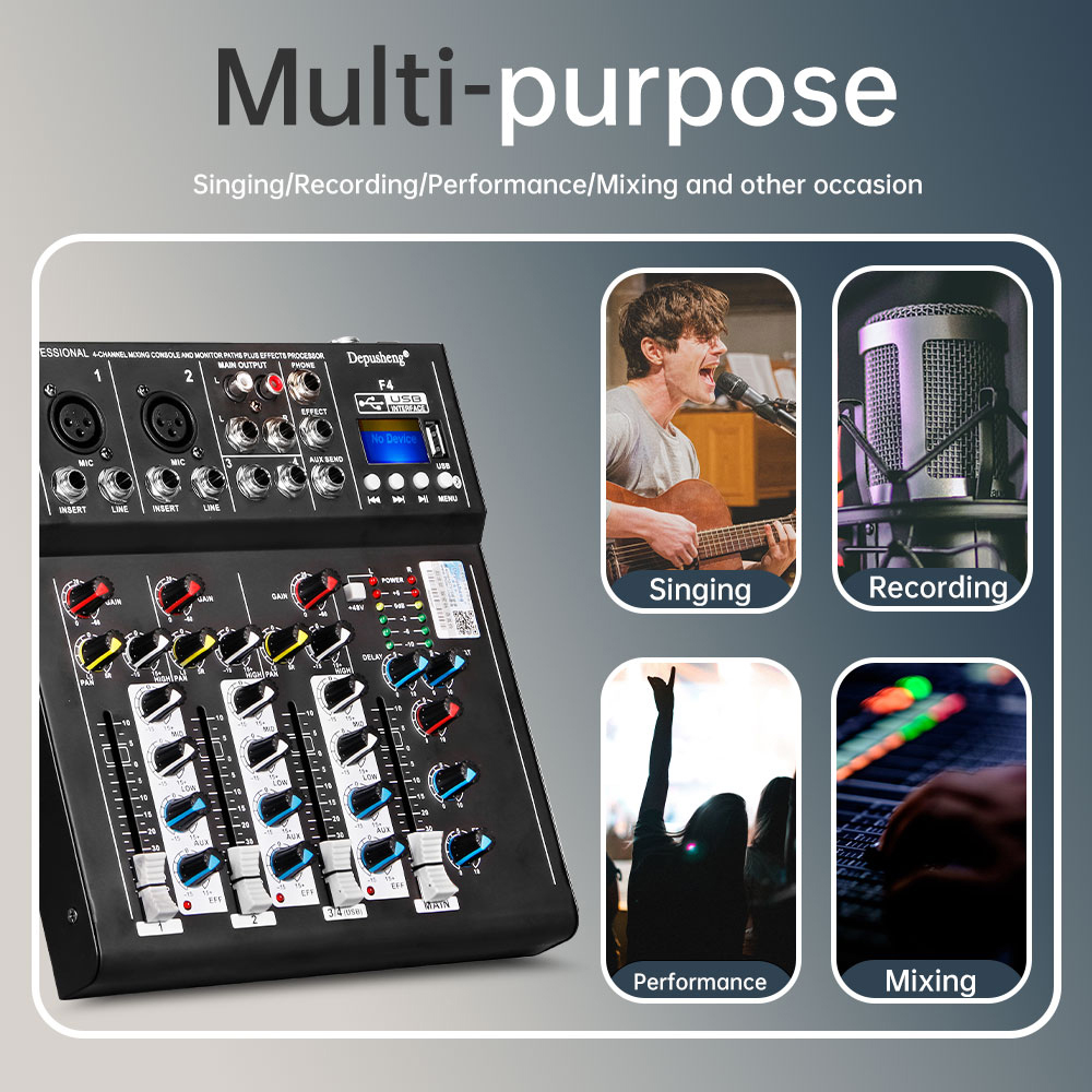 4 Channel DJ Sound Mixing Depu - đánh giá và giá Audio Music Dj