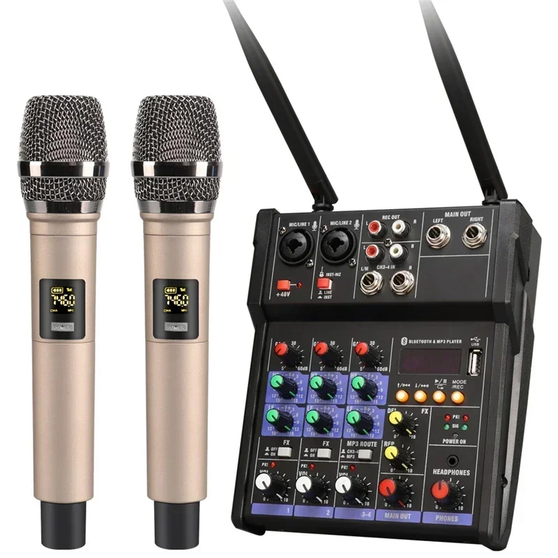 4 Channel USB Audio Mixer with - đánh giá và giá Audio Music Dj