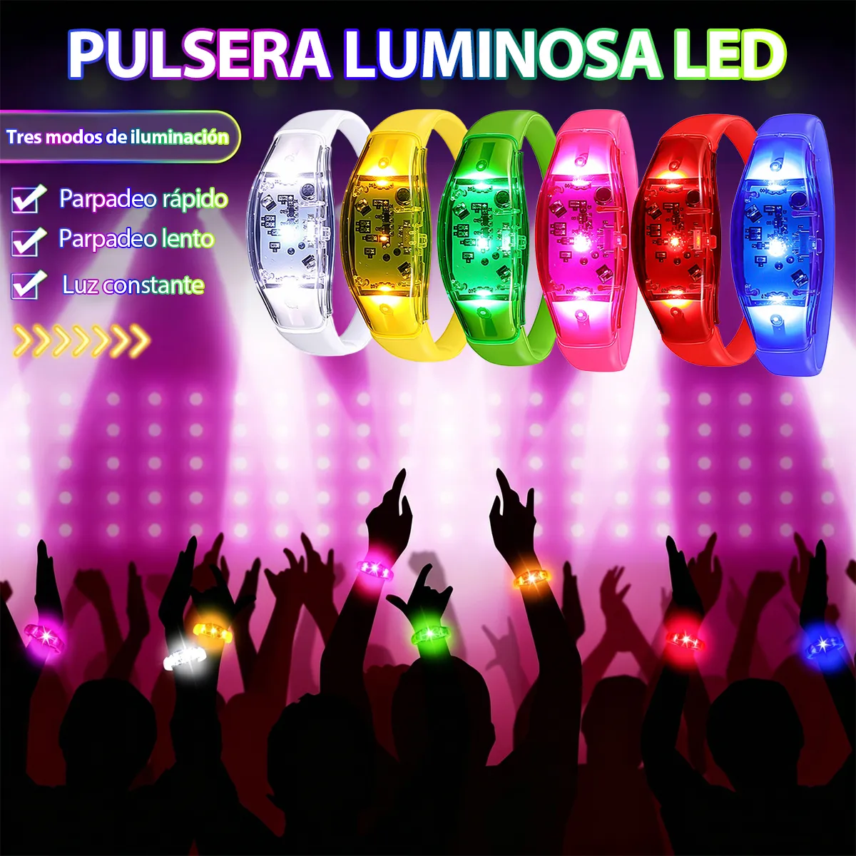 6PCS LED Bracelets Sound Activ - đánh giá và giá Audio Music Dj